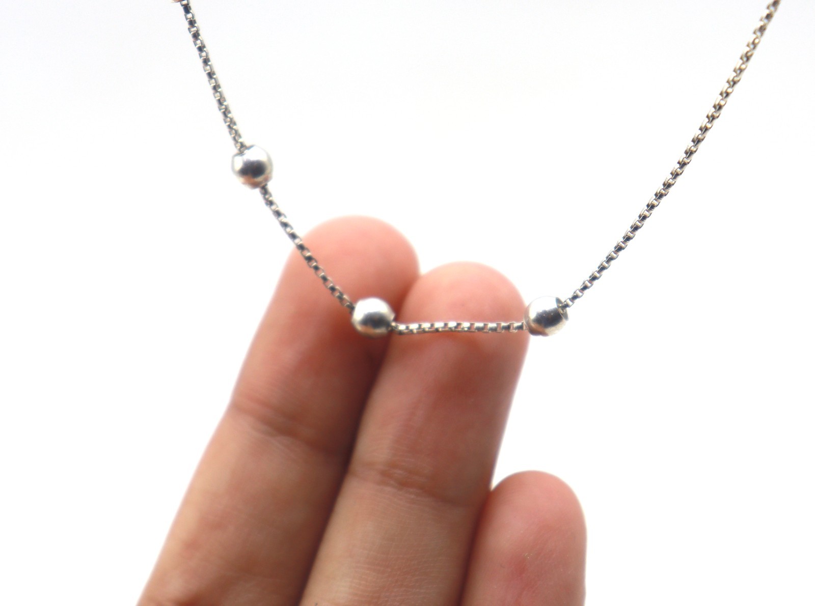 4.55 Grams 925 Sterling Silver Adjustable Delicate Chain No Stone Daily Wear