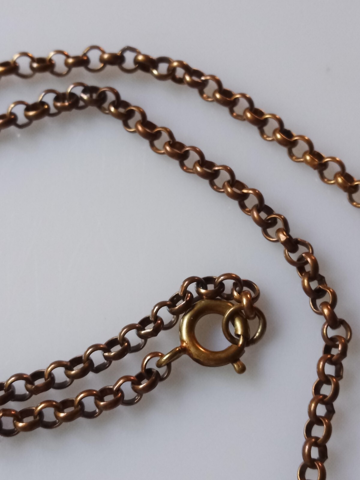 Vintage Estate Modernist A.Lautz Tana-KOPI Danish Viking Brass Pendant Necklace