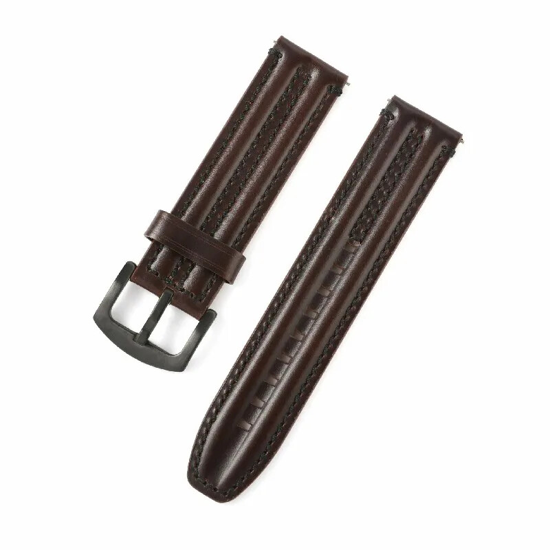 Cow Leather Watch Strap 20mm 22 24mm Stitching Watch Band Vintage Wristband Belt