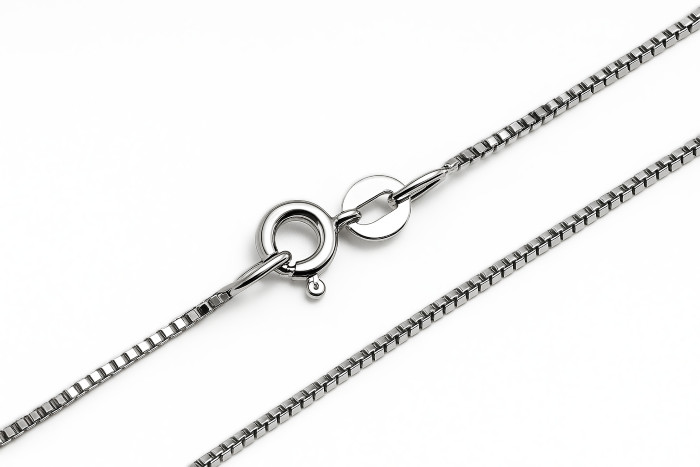 Gold chain Venetian chain 39.5 cm white gold 5.12 g 585/14 K