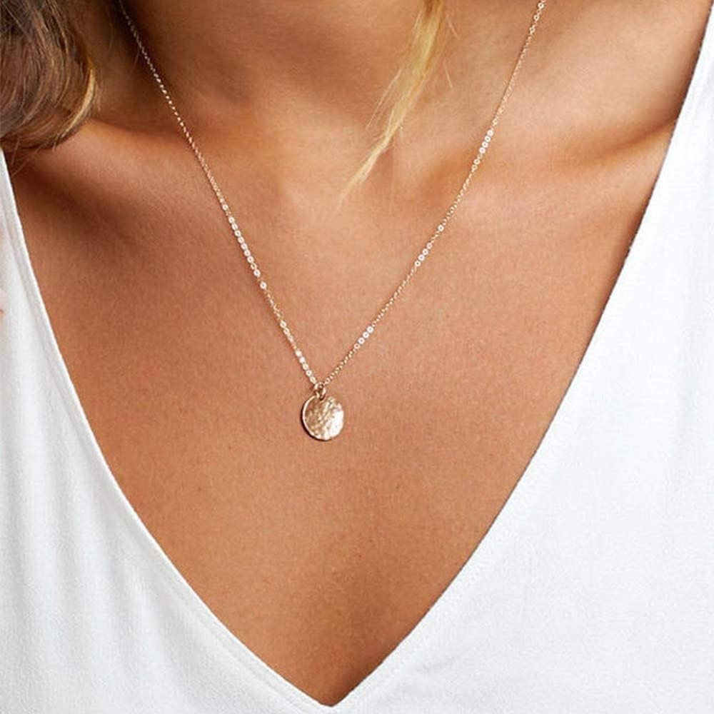 Handmade Dainty Layered Choker Necklace Set – Simulated Pearl & Y Pendant