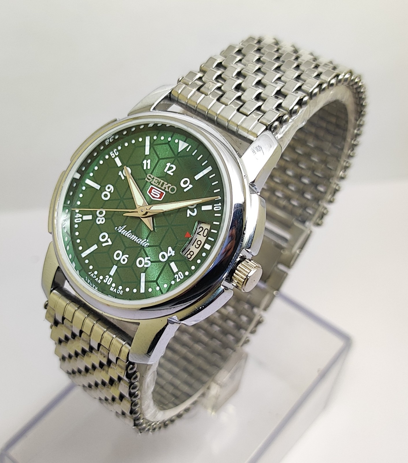 Refurbished Automatic Men’s Watch Day Date | Classic Vintage Style | Steel Strap