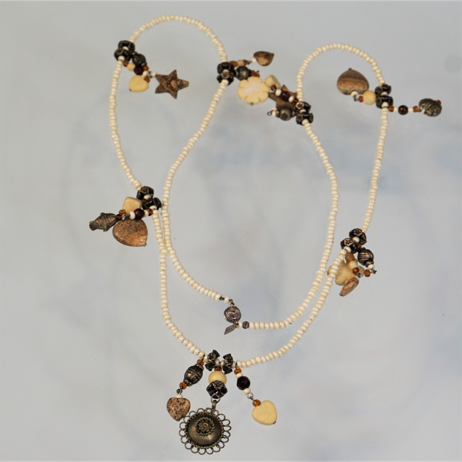 Iris Lane Necklace 1980s Designer Signed One of a Kind Vintage Beach Boho