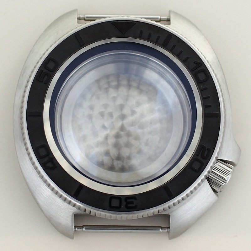 44mm Turtle Mod Stainless Watch Case Fit 28.5mm Dial For Seiko NH35 NH36 NH38