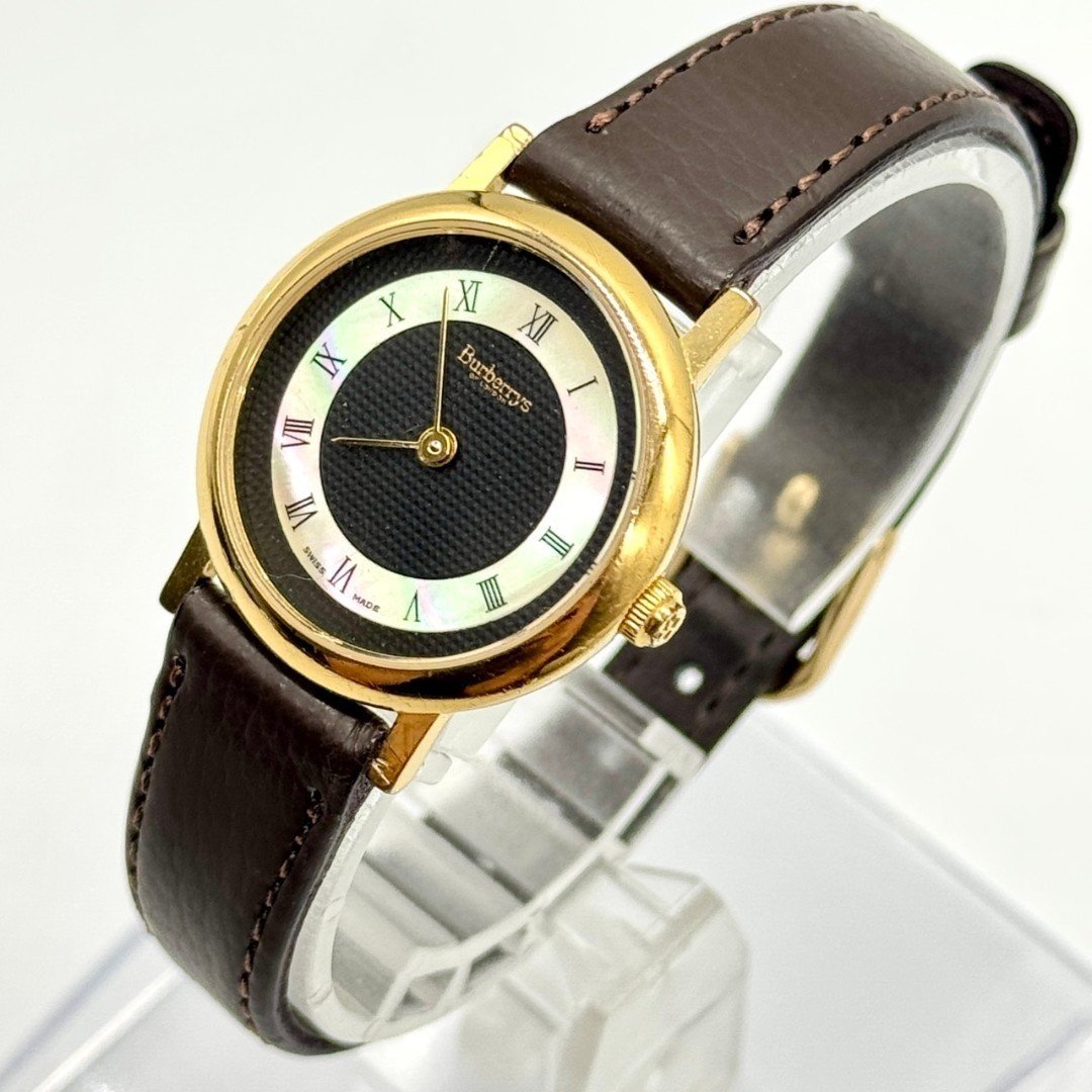 Burberry Wristwatch Shell Dial Quartz 2 Hands 6000L Working