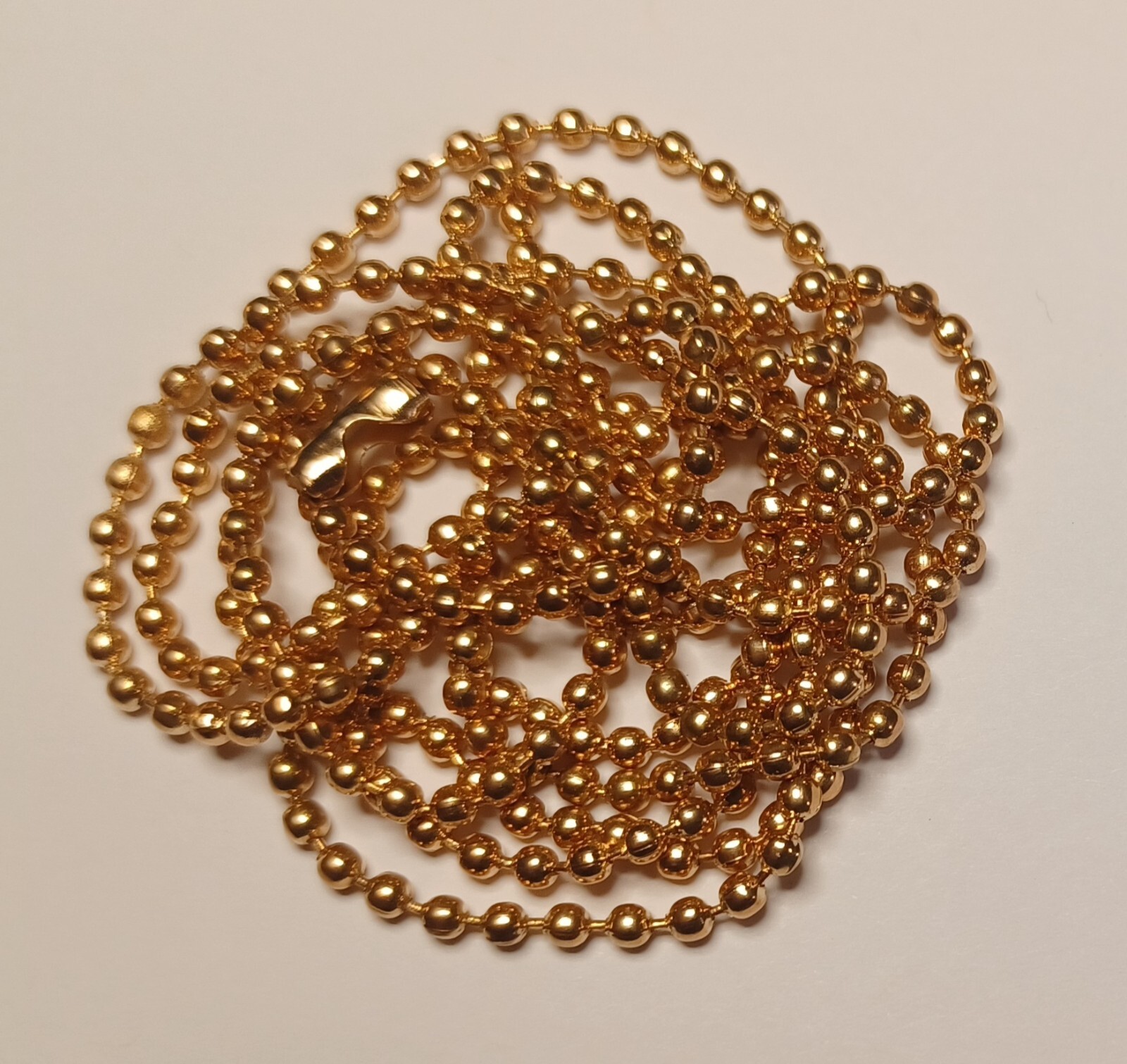 Light Copper 24″25″27″28″30″33″34″36″40″ Military 2.4mm Ball Bead Dog Tag Chain
