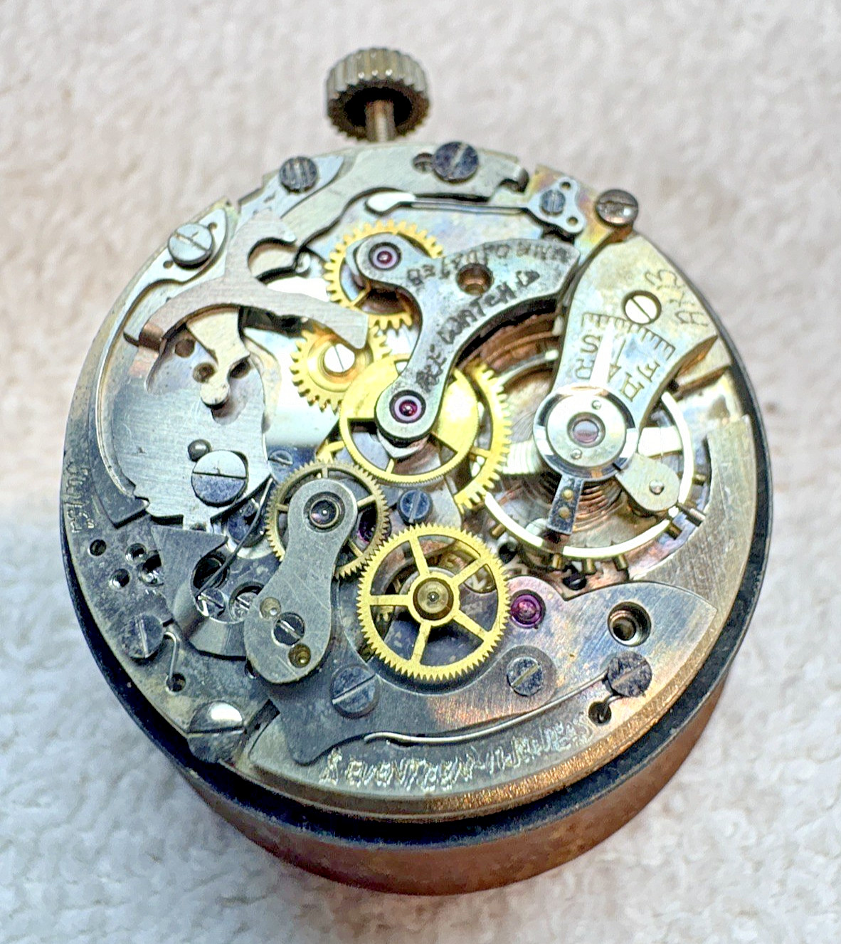 Vintage DOGMA Brand, “Brevet” Swiss Chronograph Watch Movement-COMPLETE!