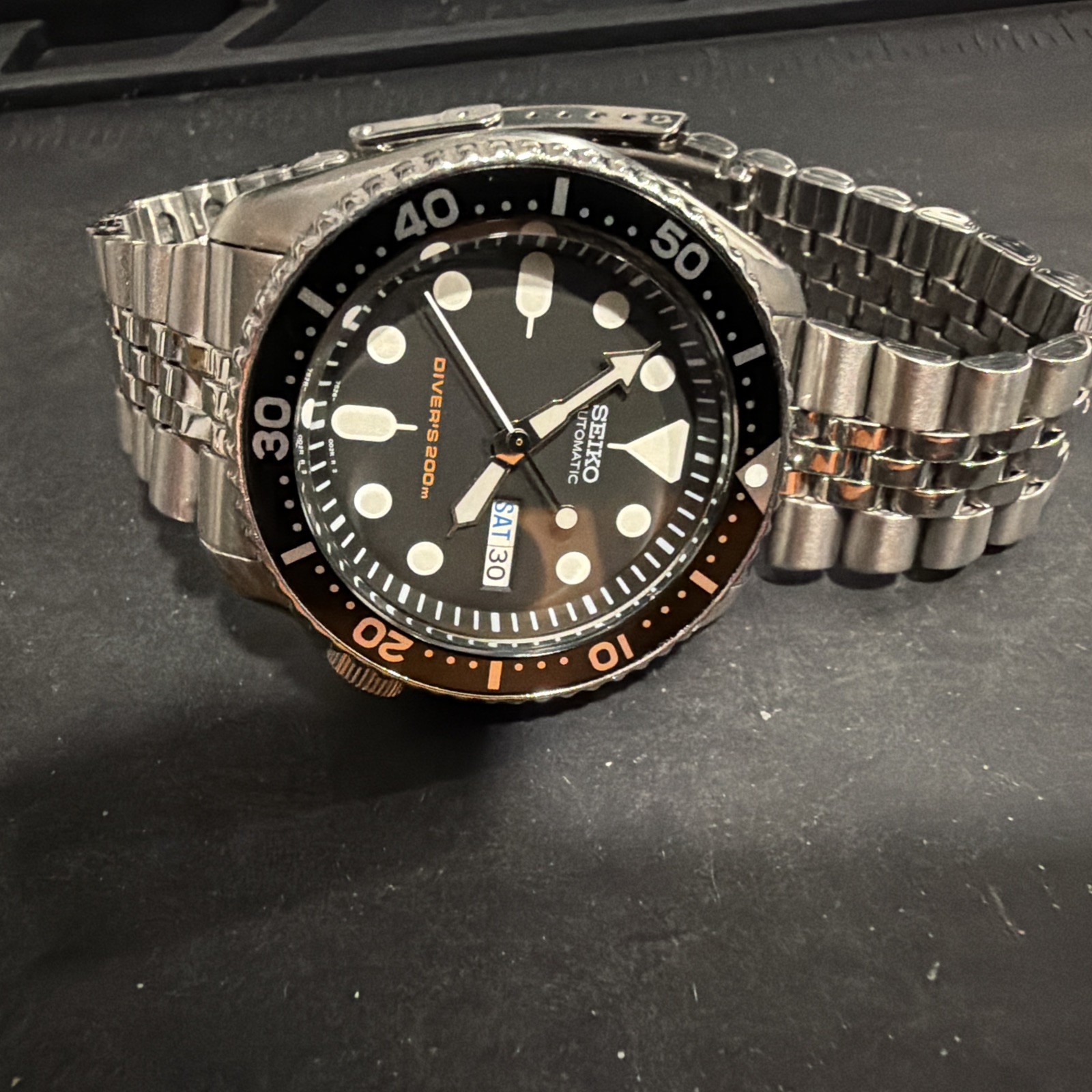 PRE OWNED SEIKO DIVERS 7S26-0020 SKX007K 200m AUTOMATIC MENS WATCH
