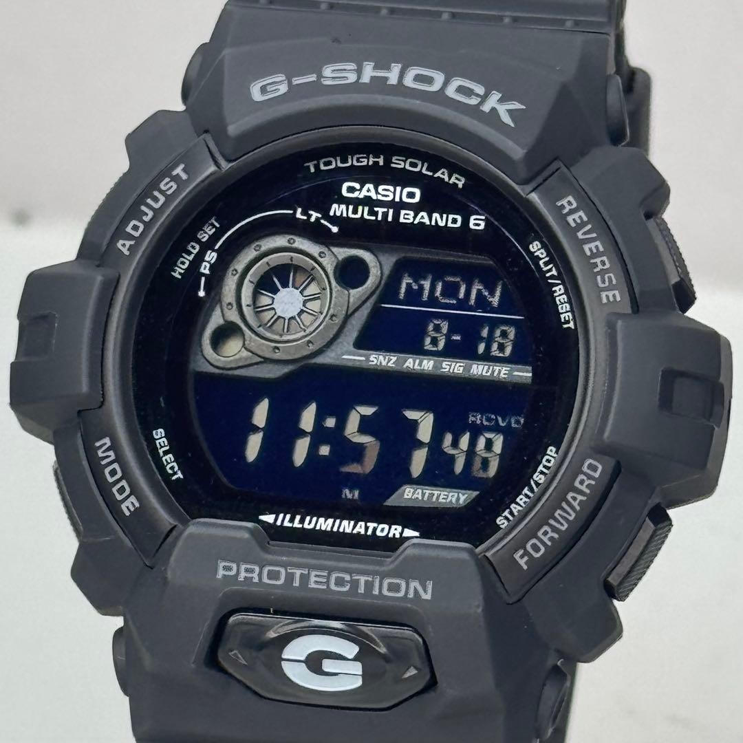 G SHOCK GW 8900A Radio Solar Black Inverted LCD Working