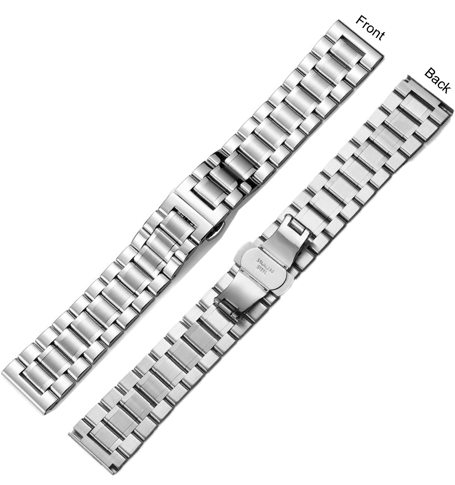 Universal Stainless Steel Watch Band 14mm-24mm Replacement Strap