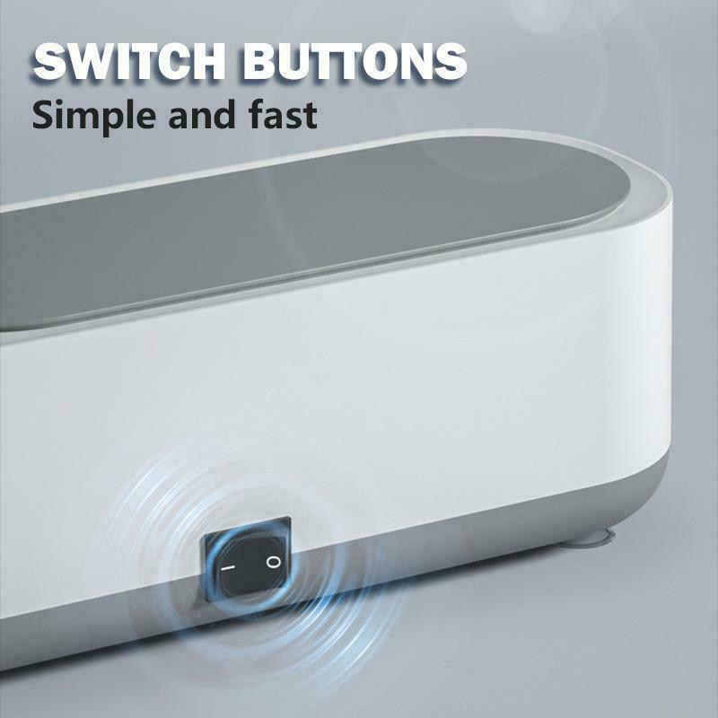 Smart Ultrasonic Cleaner For Jewelry Glasses Ultrasound Cleaning Bath Machine US
