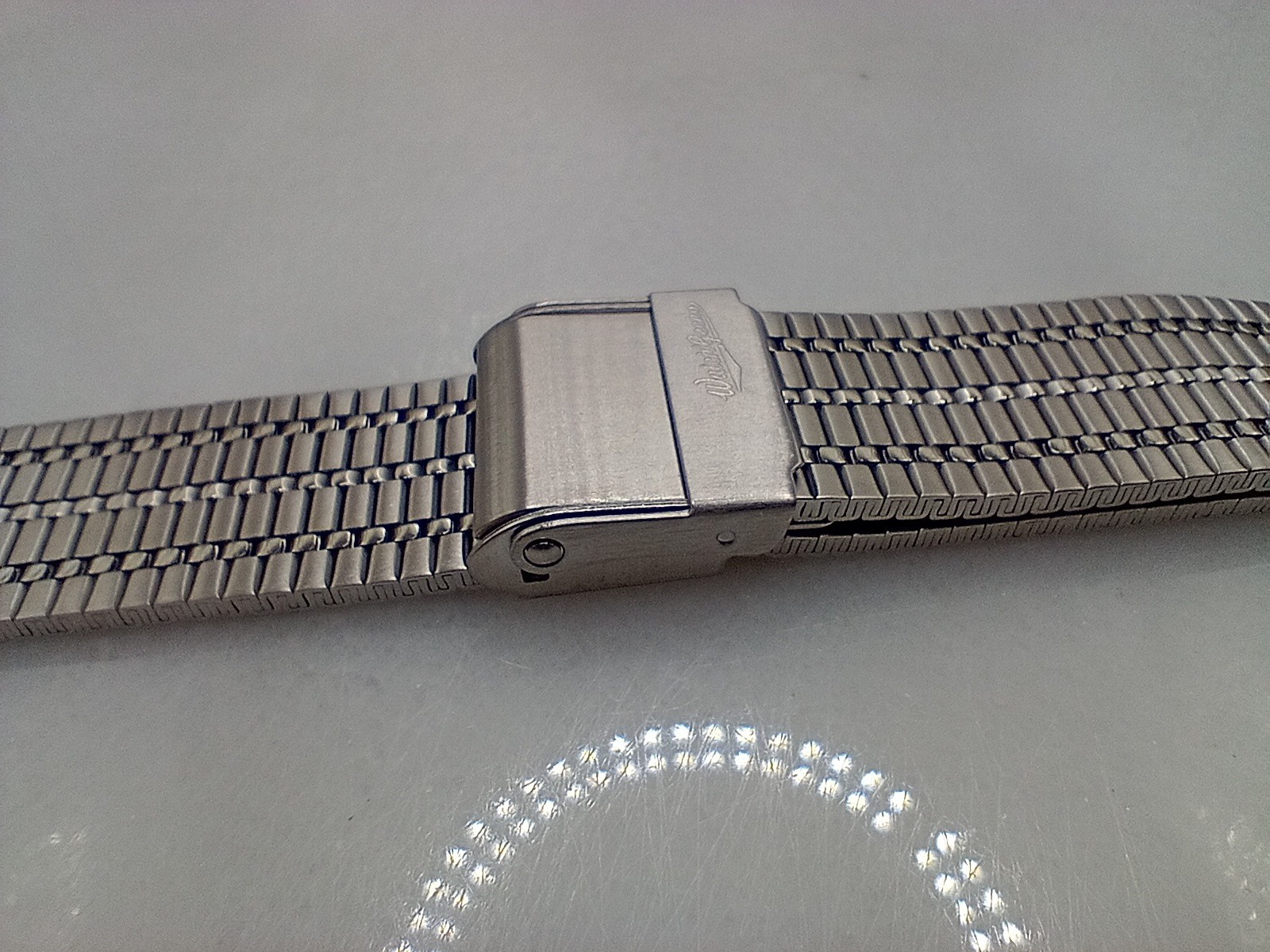 New Watchgecko 22mm Retro Mesh Stainless Watch Strap Bracelet Brushed 6B126