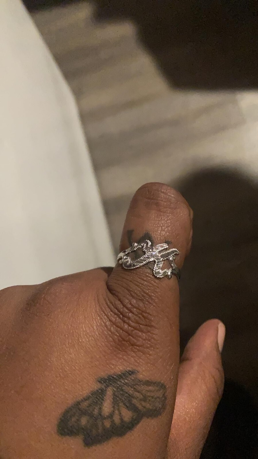 Elegant Sterling Silver Sparkle-Cut Cursive Letter Initial Script Ring for Women