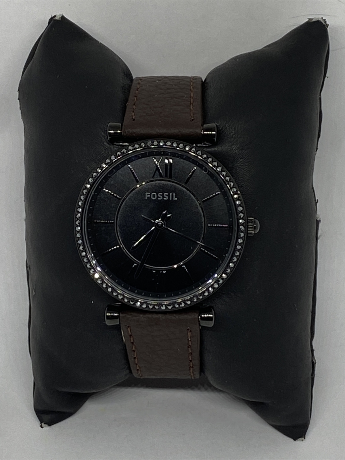 Fossil Carlie ES4488 Women’s Brown Leather Analog Dial Quartz Wrist Watch UC158