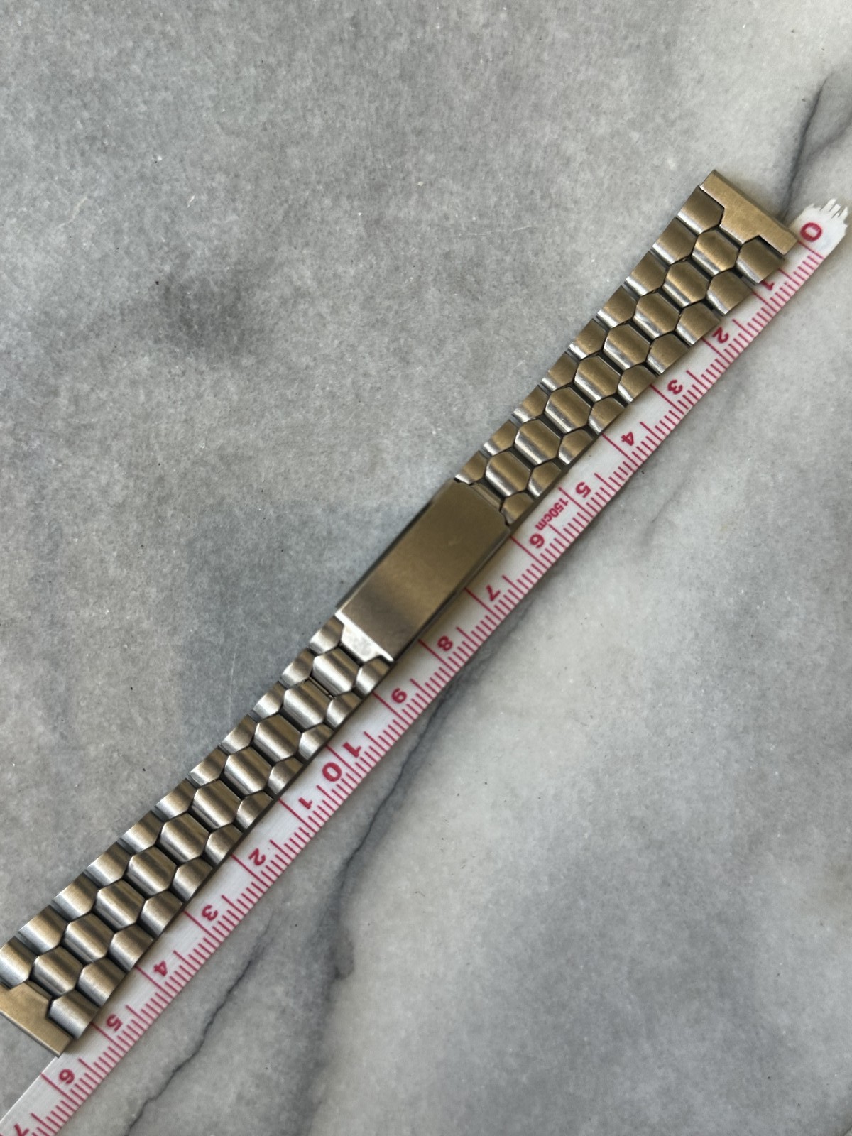 Bracelet de montre vintage en acier inoxydable doré