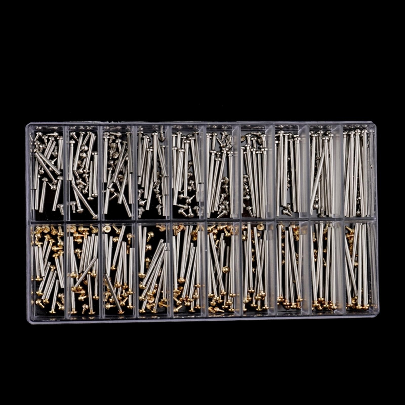 200Pack 10-20mm Assorted Watch Band Tube Pins Bracelet Rivet Set