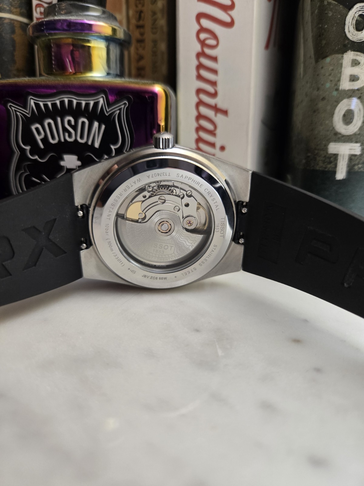 Tissot PRX Powermatic 80 Auto Blue Dial Steel Sapphire 100m Black Rubber