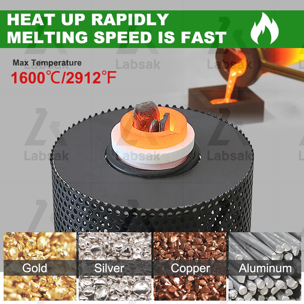 Metal Induction Smelting Furnace Melting Gold Silver Copper Smelter Machine