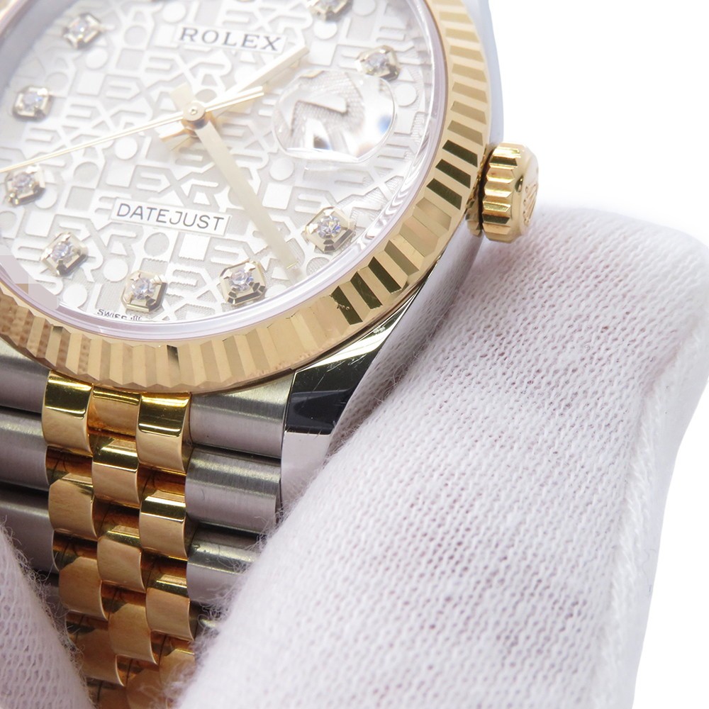 ROLEX Datejust 36mm Steel 18K Yellow Gold Silver Dial 126233G