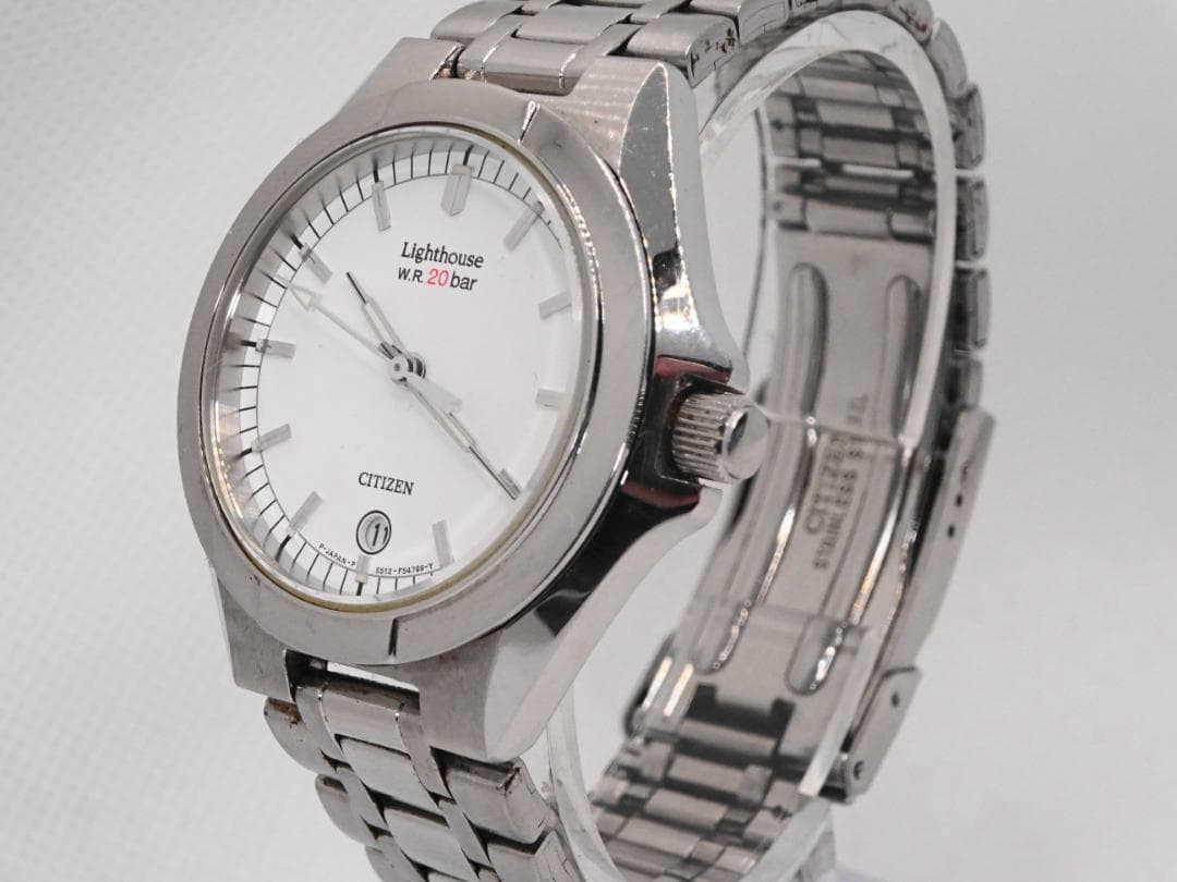 Excellent condition CITIZEN screw down crown Lighthouse watch S218