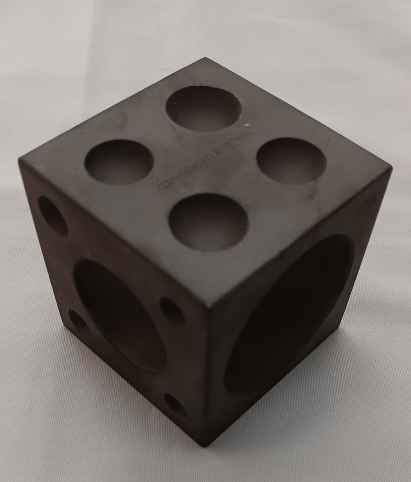2 1/4 inch Dapping Block 2lb 4oz Metalworking Steel Block Cube made in Germany