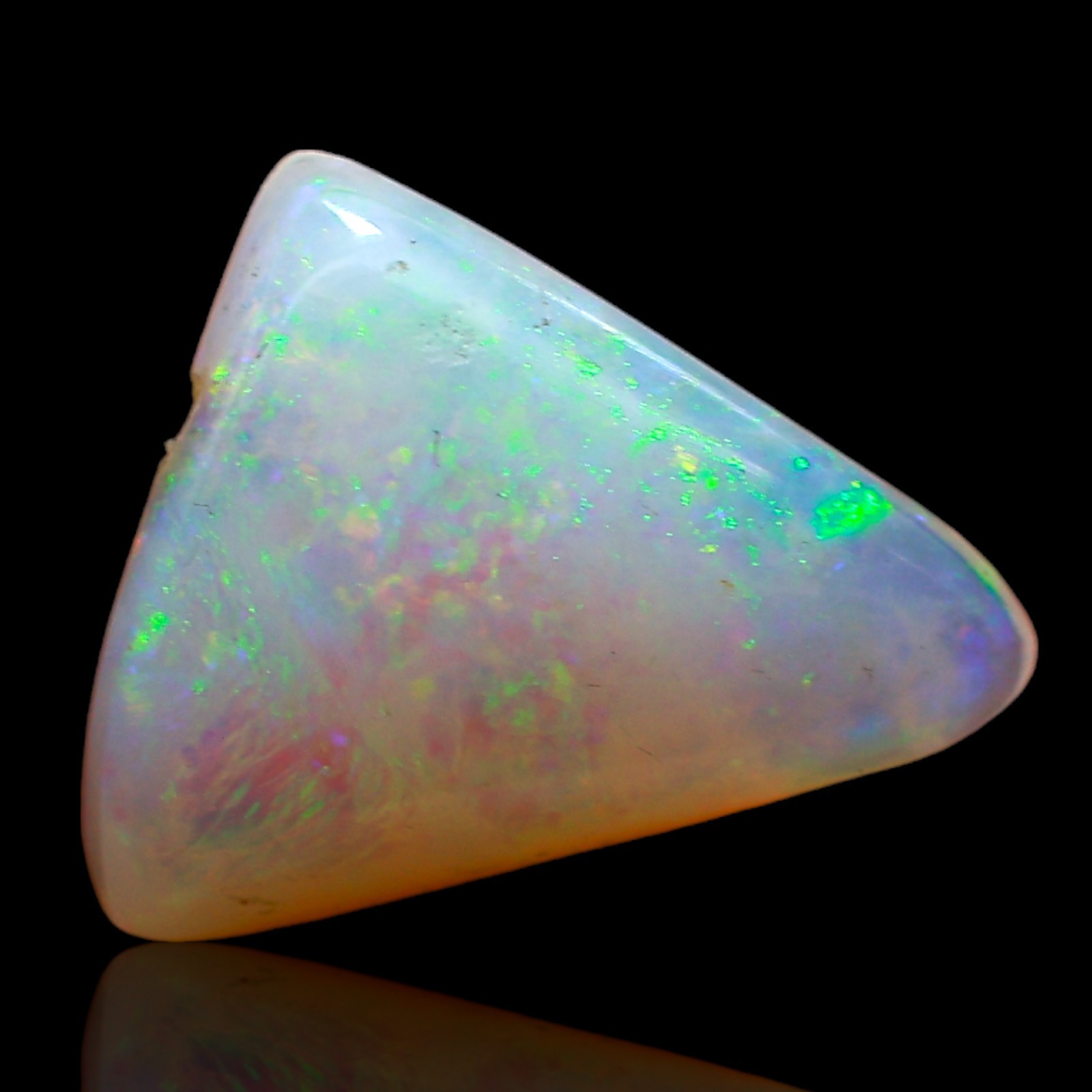 2.50 Cts Natural Fire Opal Gemstone Jewelry Making Trillion Cabochon 13x10x3 mm