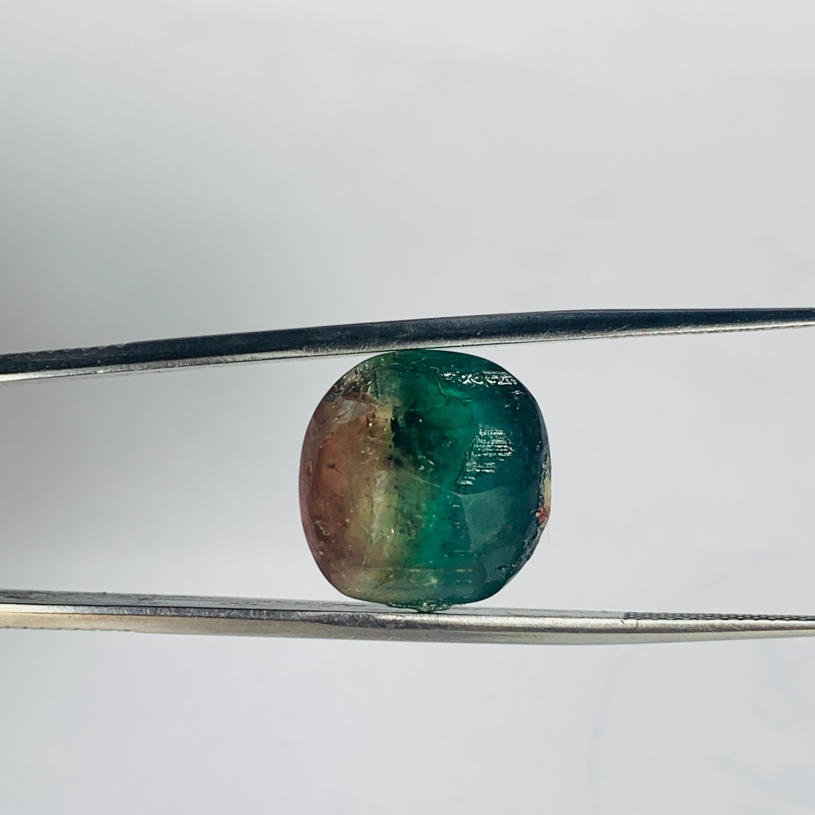 Andy’s Gem Garage Sale – Bi Color Tourmaline Cats eye Rutilated Cab 20.50cts