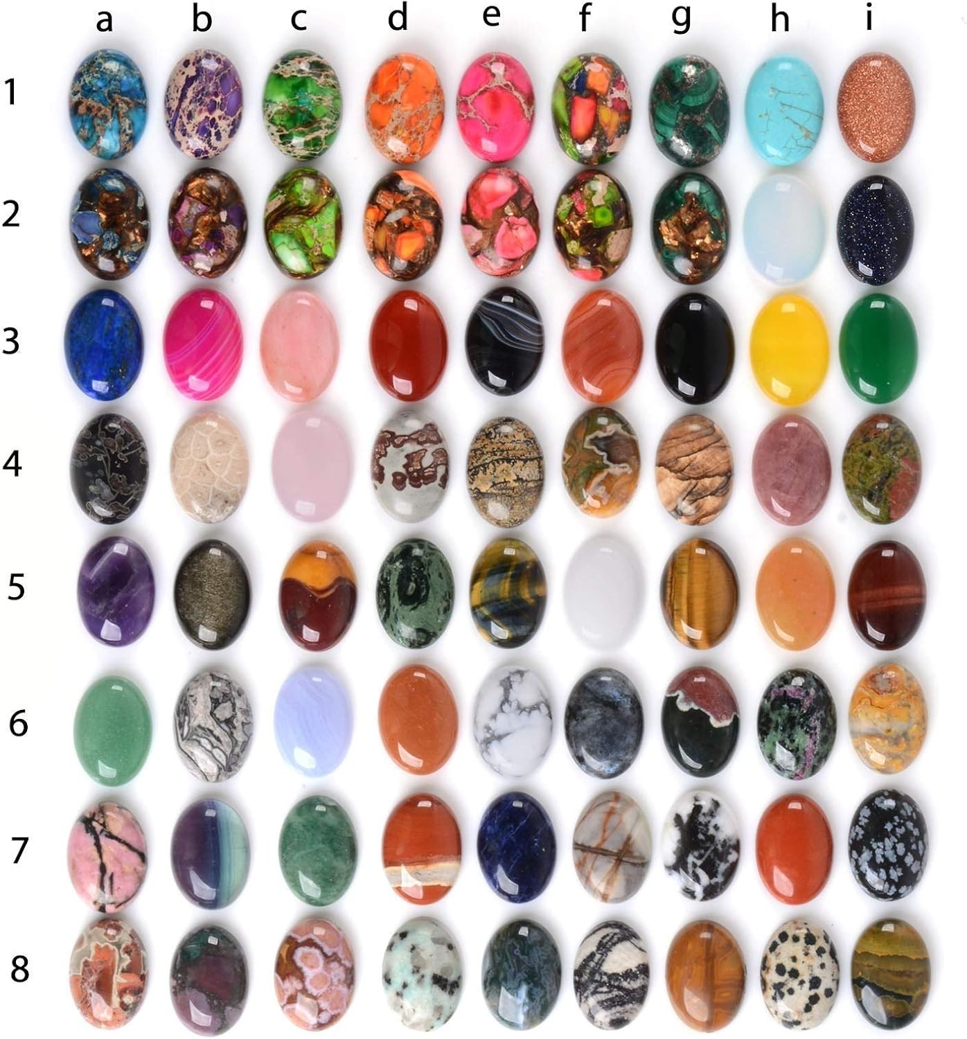 Wholesale Lot Multi-color Gemstone Round Oval Cab Cabochon For Jewelry Making