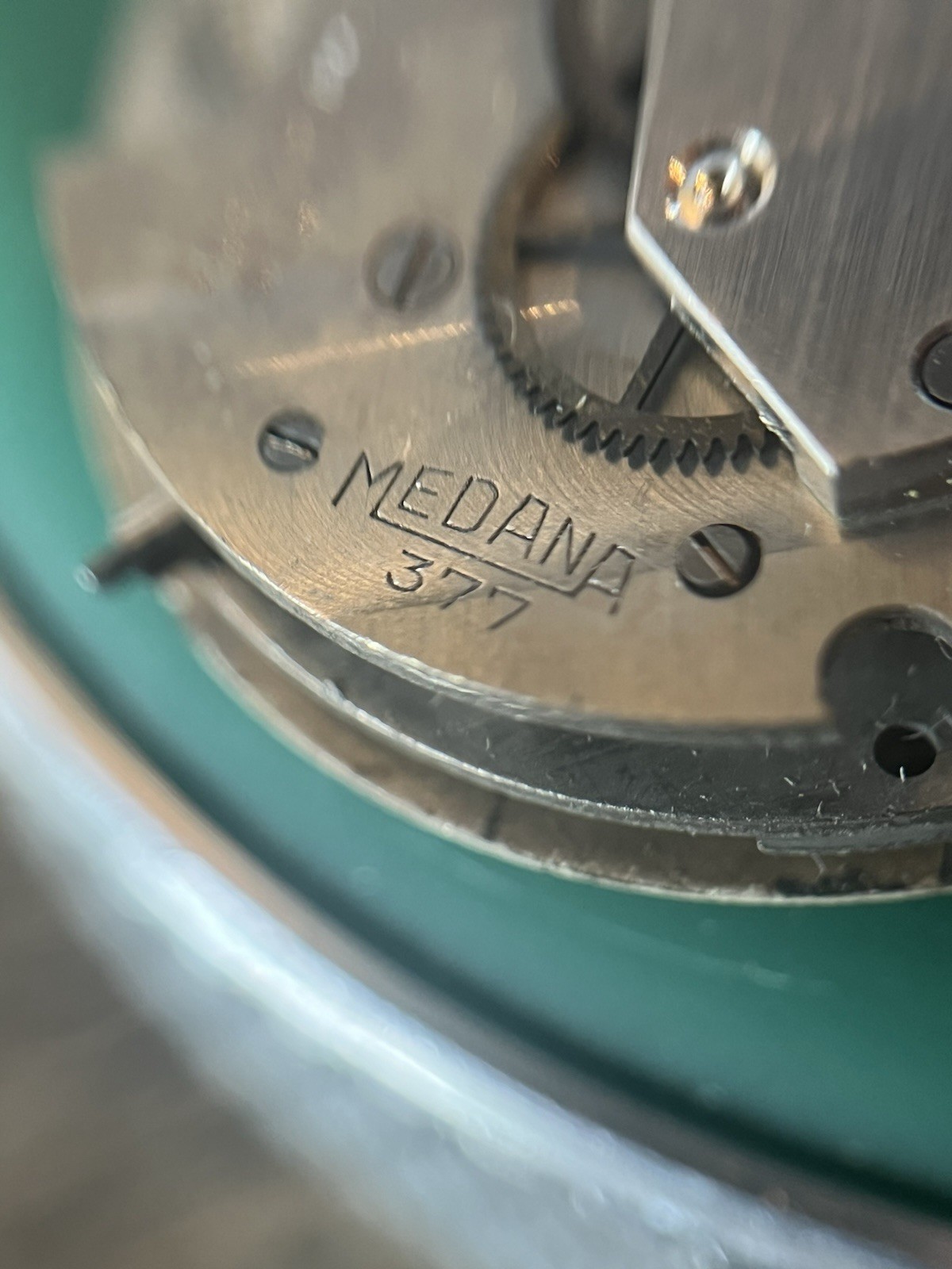 NOS Balance MST 377 Watch Movement Medana Great Condition Dial And Hands