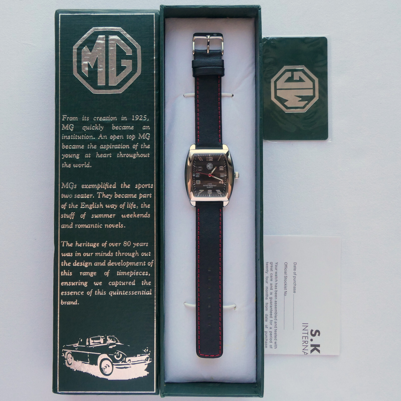 MG Morris Garages BMC MGA MGB Classic Aviator Driver Sport Car Accessory Watch