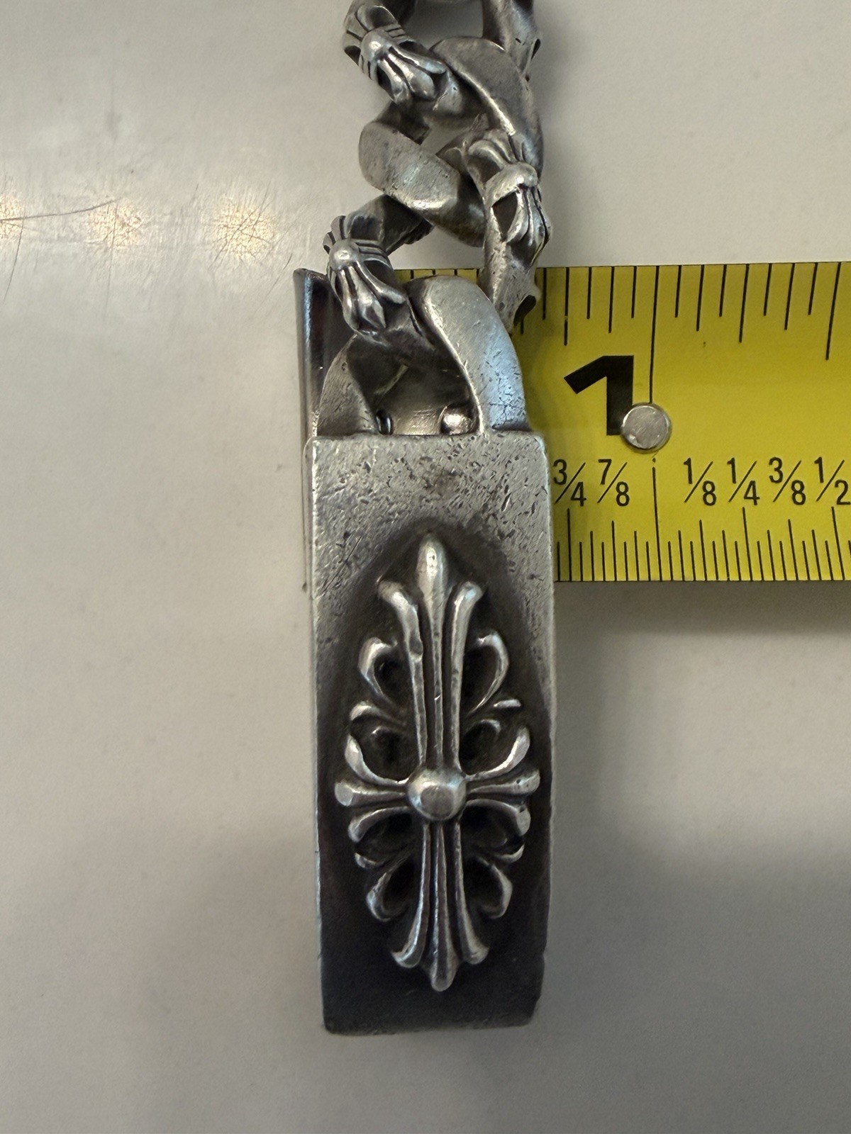 CHROME HEARTS 1997 STERLING SOLID 925 SILVER 126g 9in BRACELET