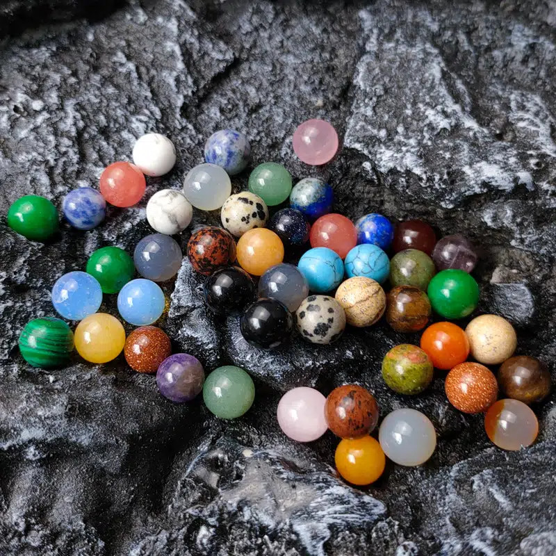 10/20/30/50 Pcs Natural Stone Balls 8/10/12/20Mm Random Crystal Gemstone for DIY