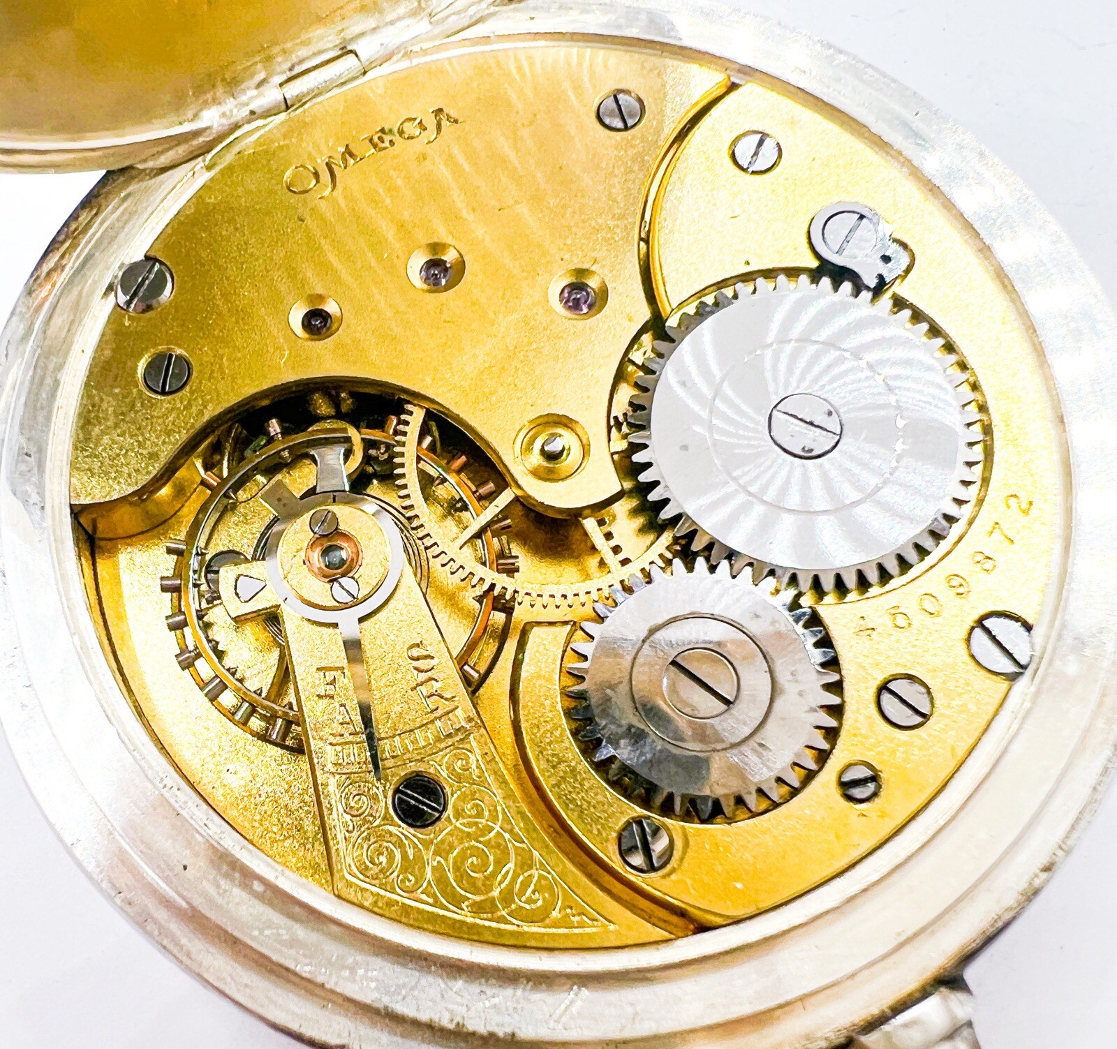 Omega 48.5mm Grand Prix Pairs 1900 Pocket Watch Mechanical Wind Working