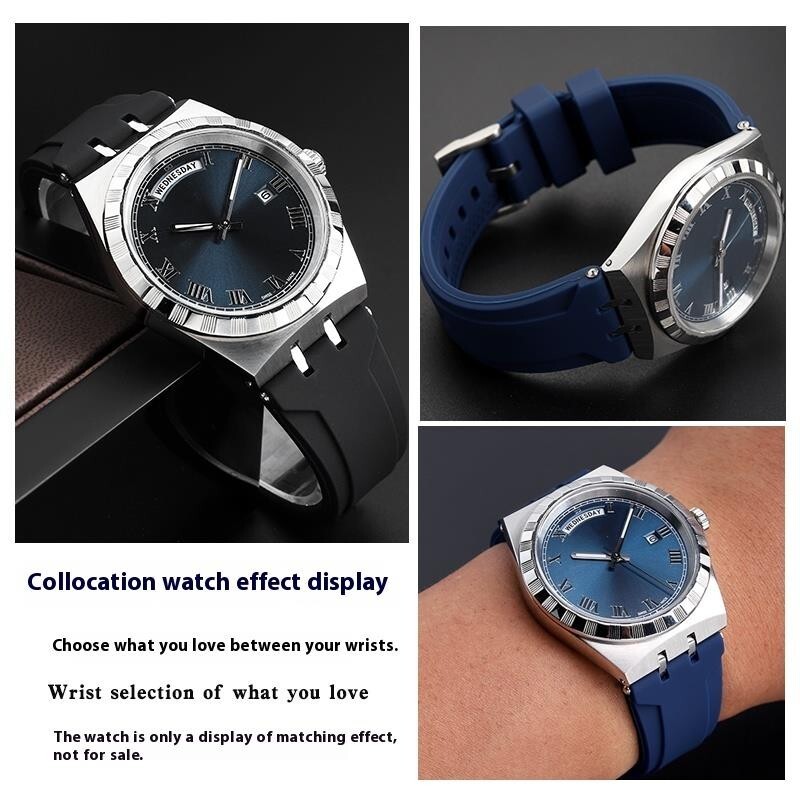 For Tudor Royal 41mm Deal M28600 M28603 Modified Silicone Watcthband 24mm Strap