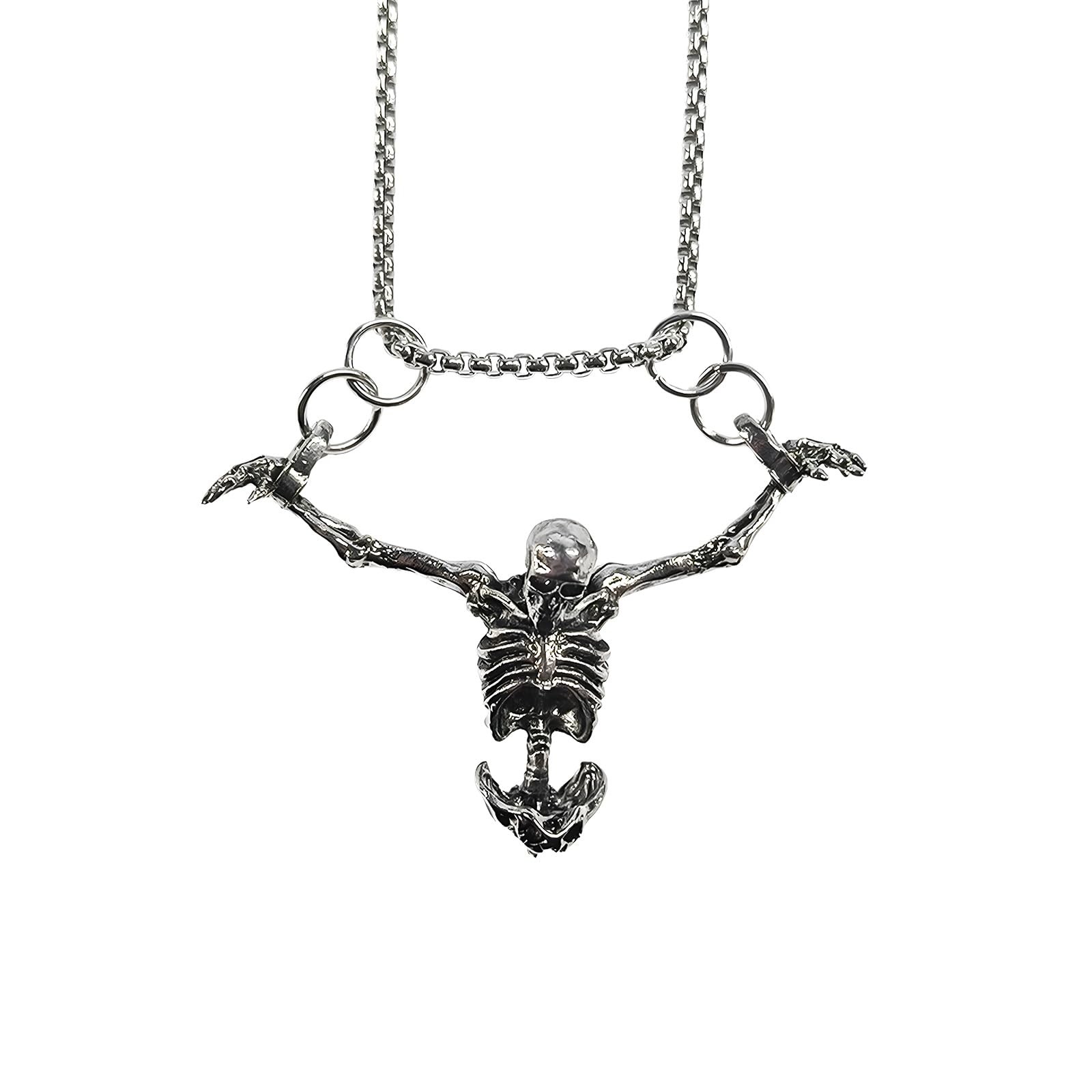 NYTKL Punk 1.97 x 2.28 inches (pendant), 11.81 (chain), Silver