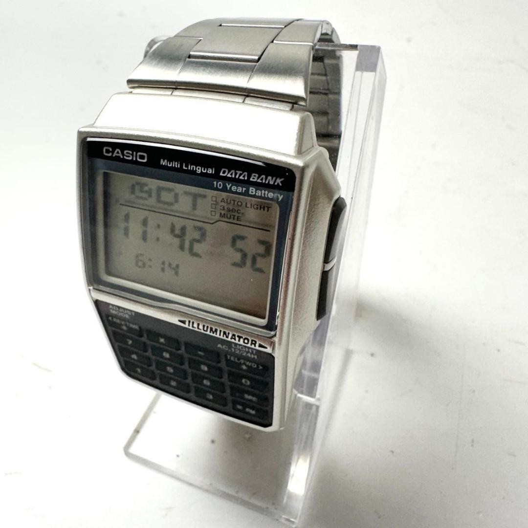 Casio DBC-32 Data Bank Digital Calculator Watch Stainless Steel
