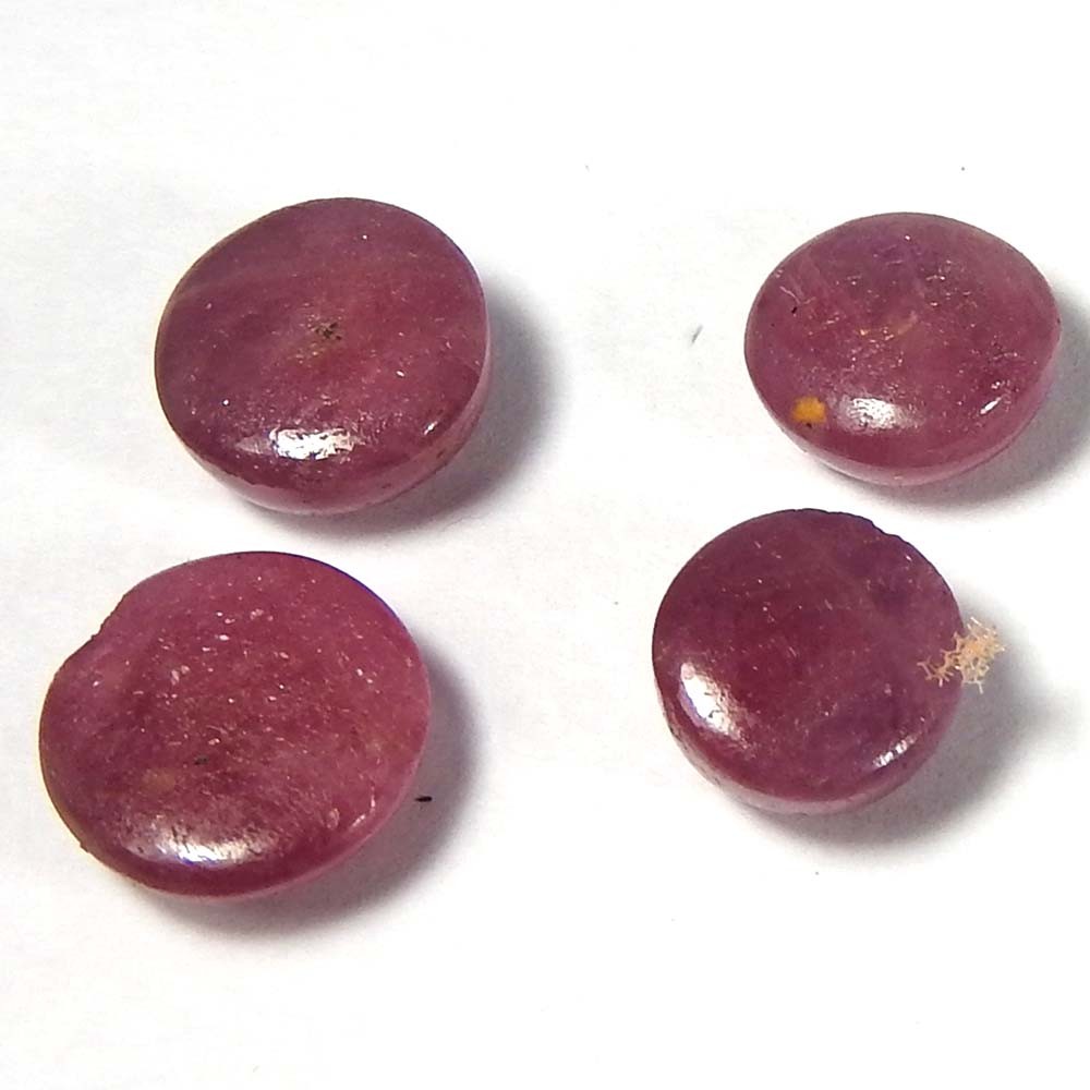 20.05Cts100%Natural red ruby Round Cabochon ring ringize gemstone.lot
