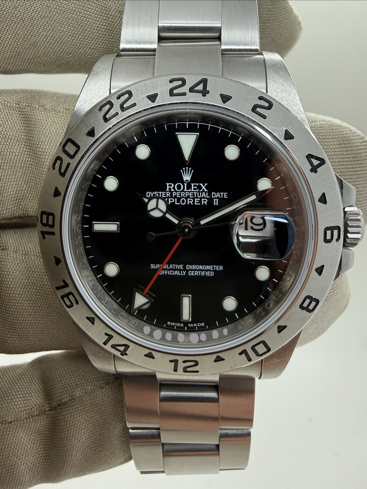 2011 Rolex Explorer II Black Dial Scrambled Random Serial 3186 Mov Rehaut 16570