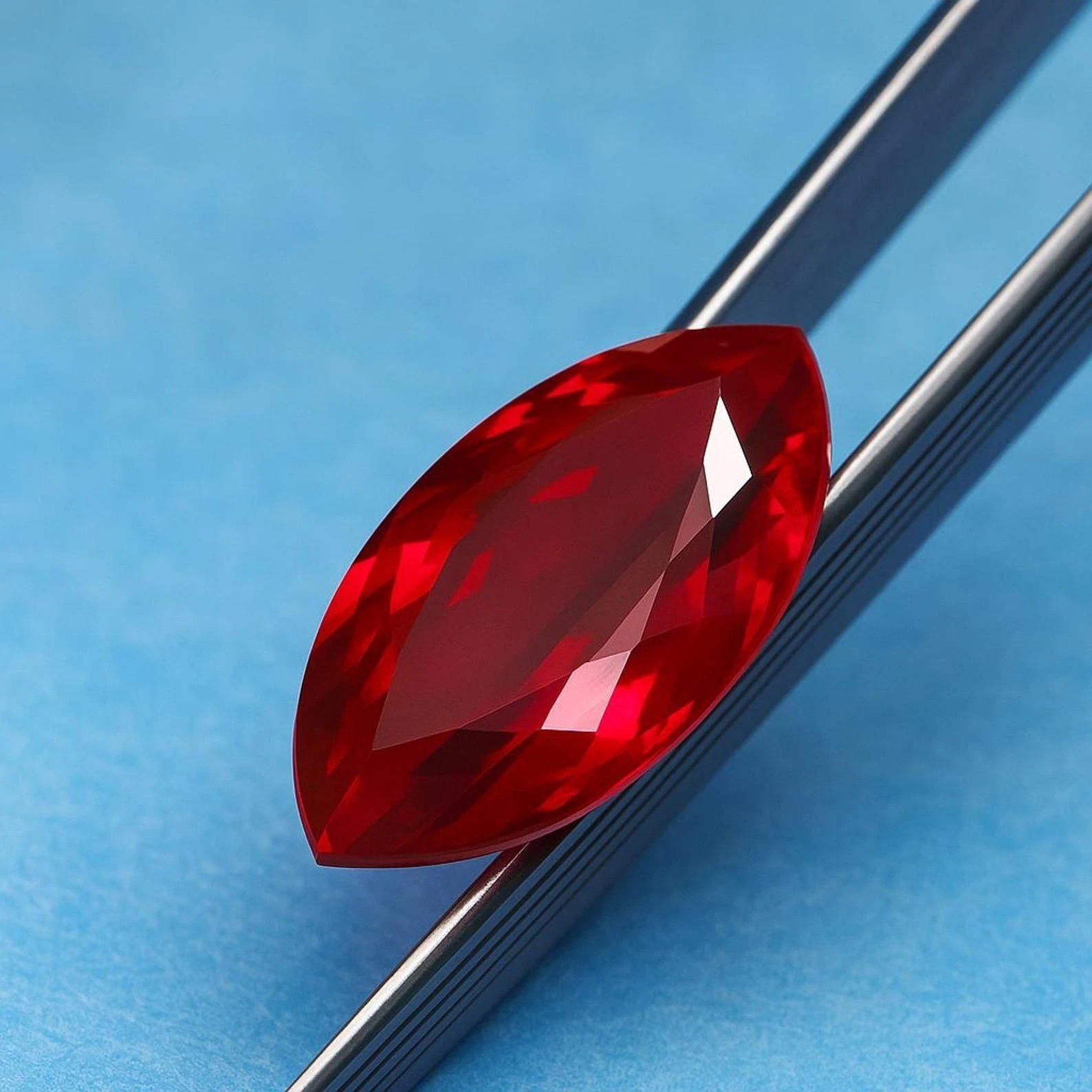 Natural Ruby 22 Ct Marquise Cut Red Certified Loose Gemstone