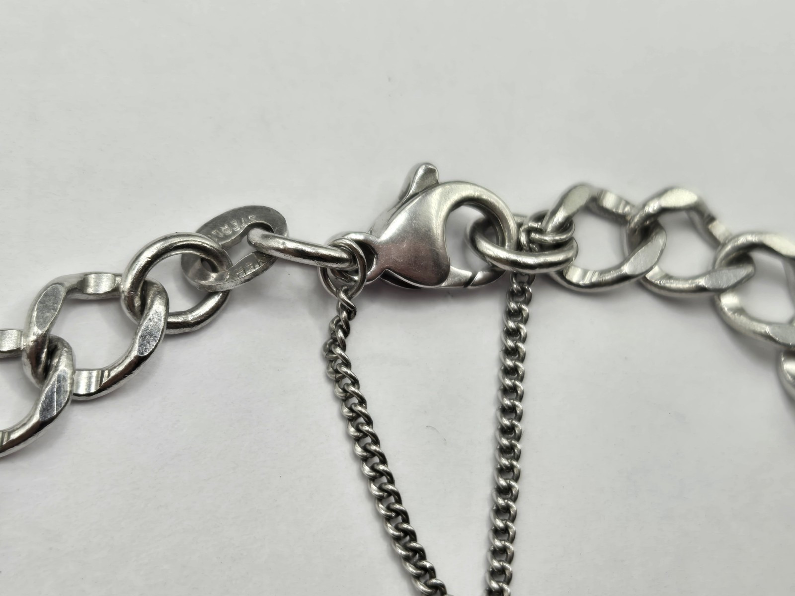 RETIRED James Avery 6.5 Inch Sterling Silver Single Curb Charm Bracelet