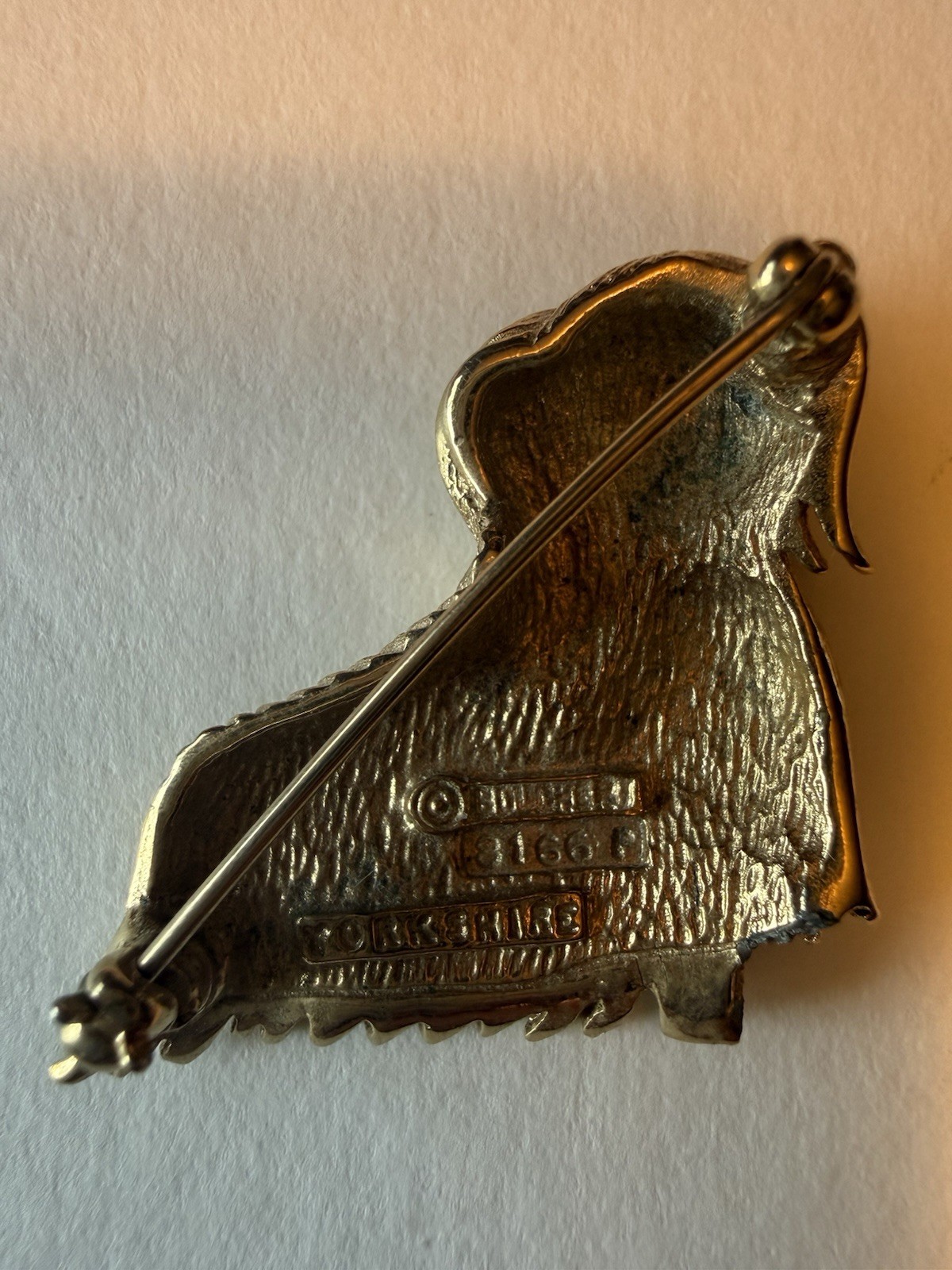 Gorgeous Vintage Marcel Boucher Brooch Signed & Numbered YORKSHIRE DOG / 8166 P