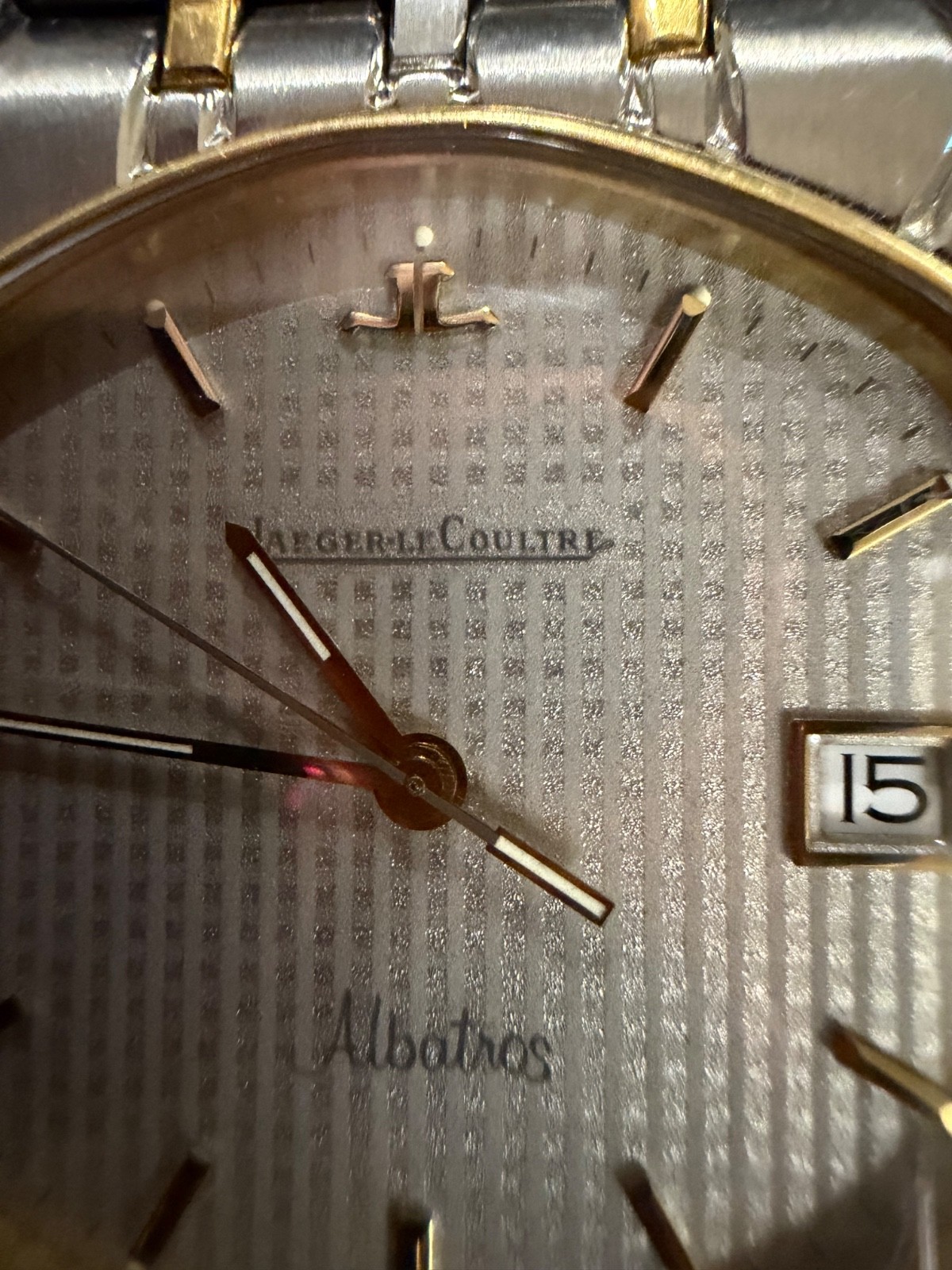 Jaeger-Le-Coultre Albatros Watch Sapphire Crystal Gold Bezel… ENDING SOON