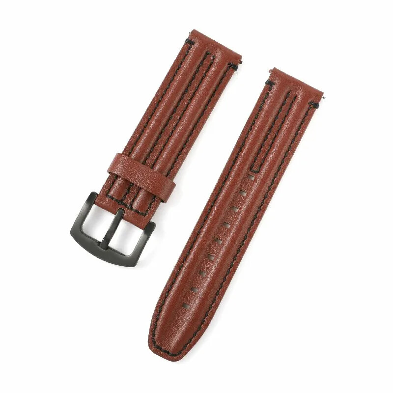 Cow Leather Watch Strap 20mm 22 24mm Stitching Watch Band Vintage Wristband Belt