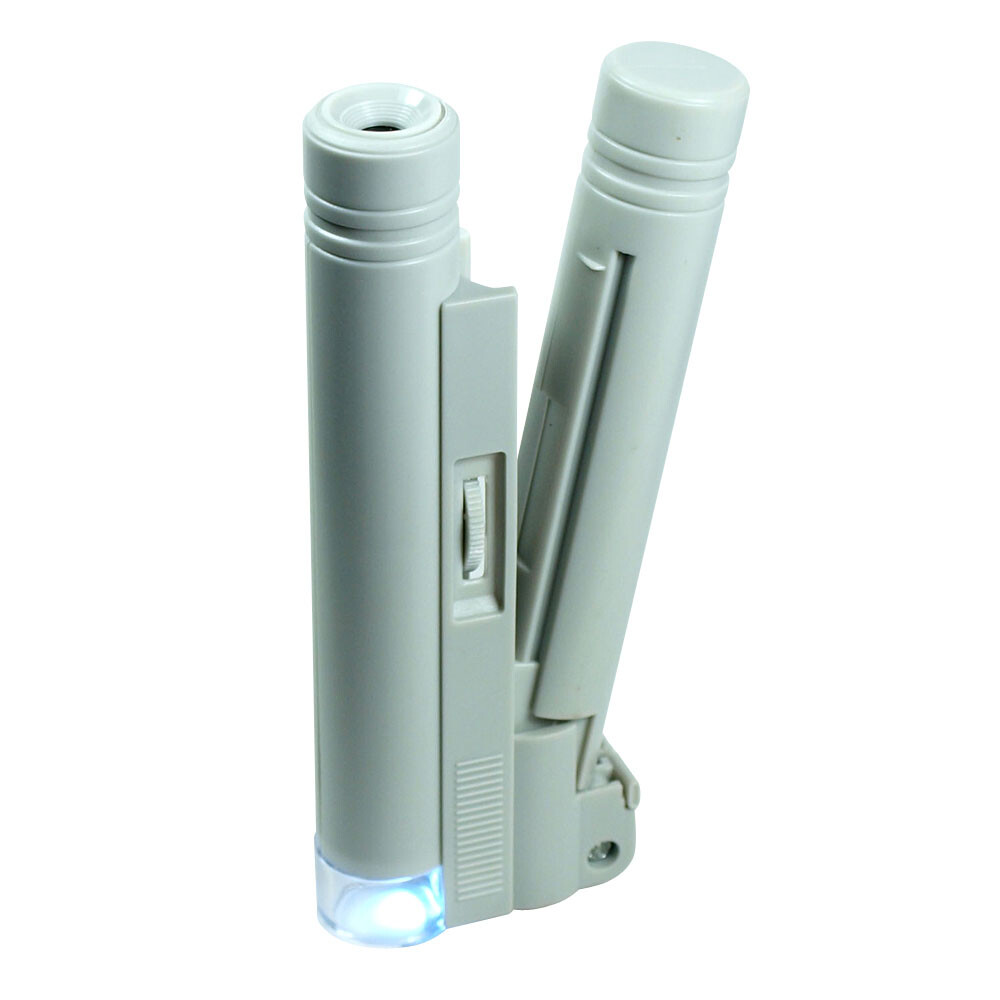 100X Zoom Handheld Lighted Microscope Jewelers Magnifier Loupe # MG10085