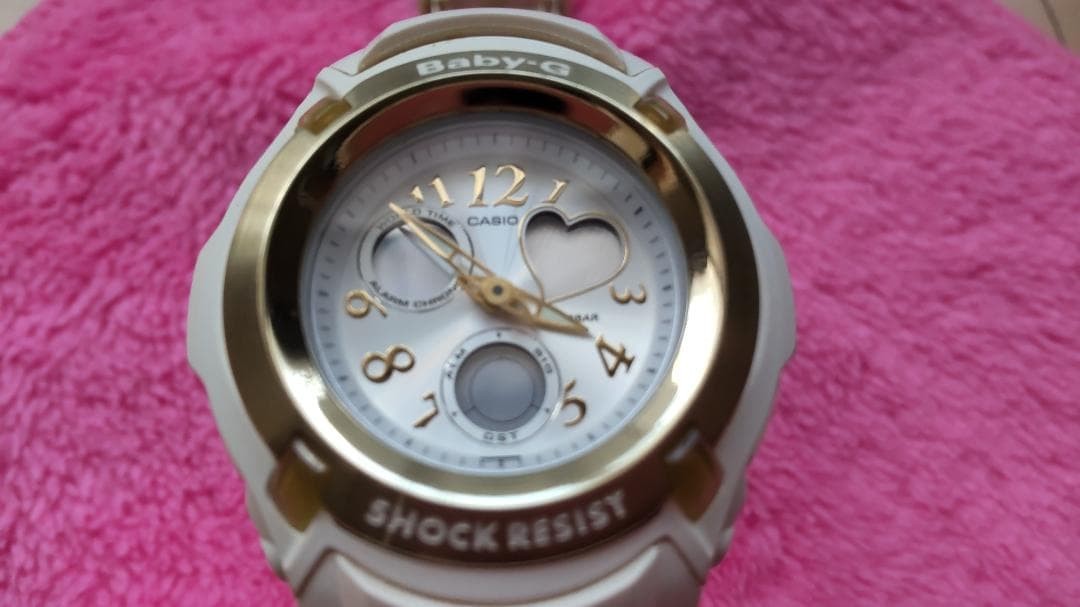 BABY-G ladies wristwatch limited model angel and devil white some scratches