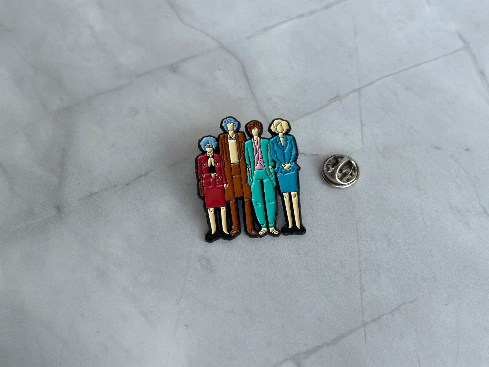 Golden Girls Outline Enamel Pin