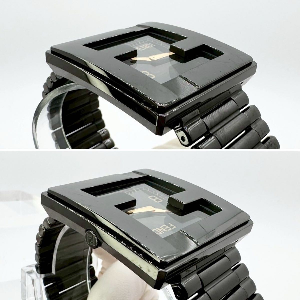 Fendi Mania FF Logo Quartz Watch 38mm Sapphire Crystal Men’s Dress Watch