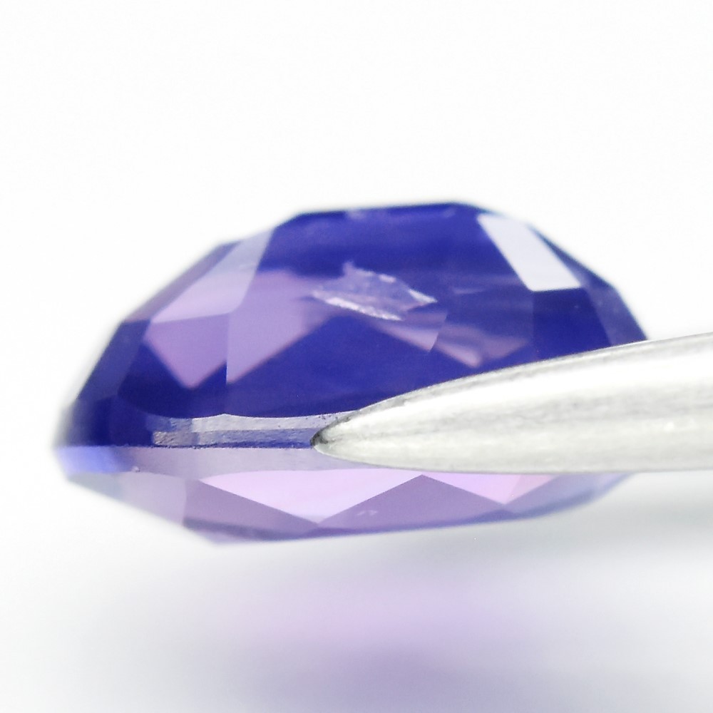 💎 1.12ct 6.5x5mm VS Oval Blue Purple Sapphire – Unheated, Mozambique Gem