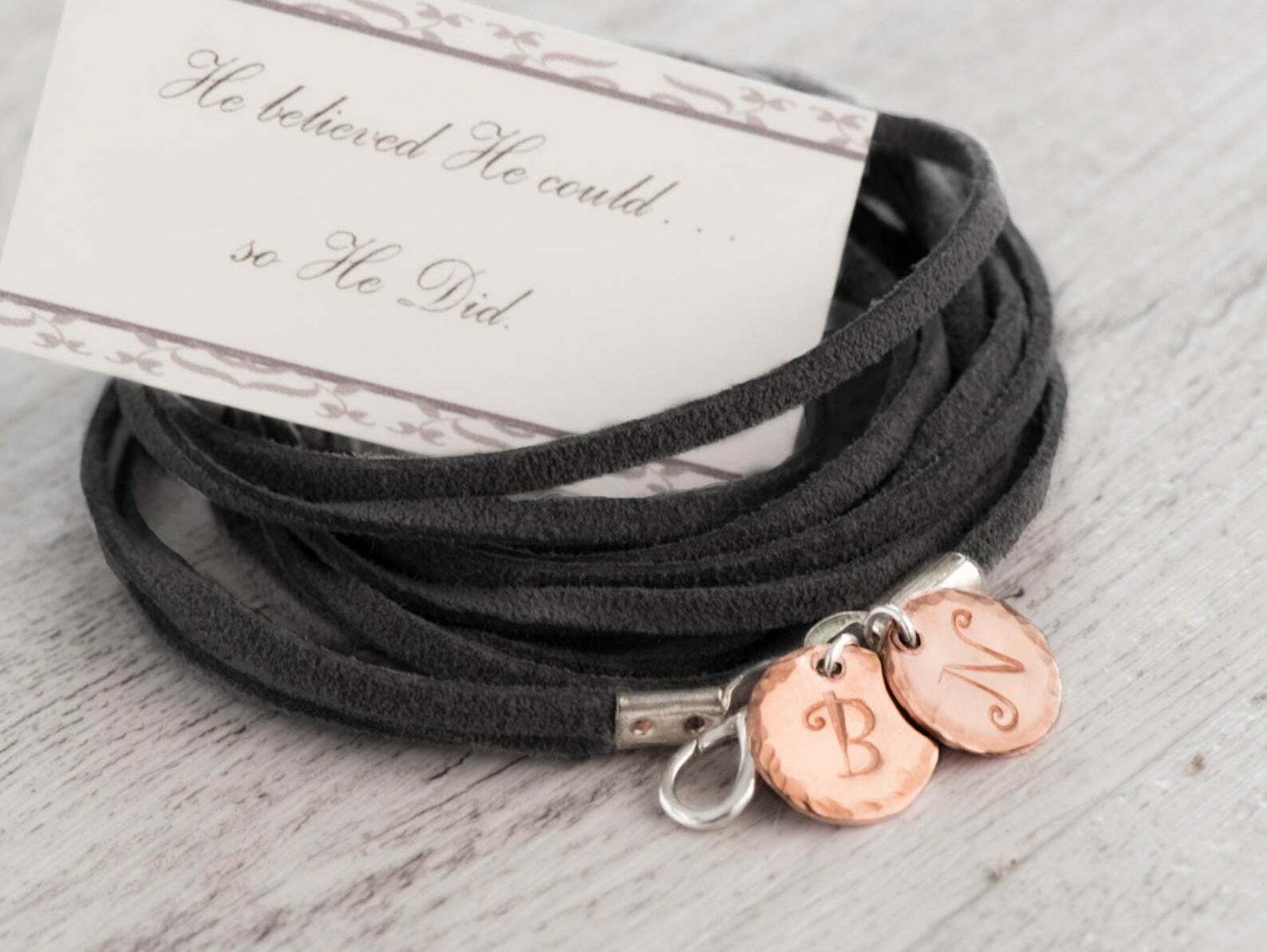 black alcantara bracelet, ideal as a men’s gift, sports bracelet