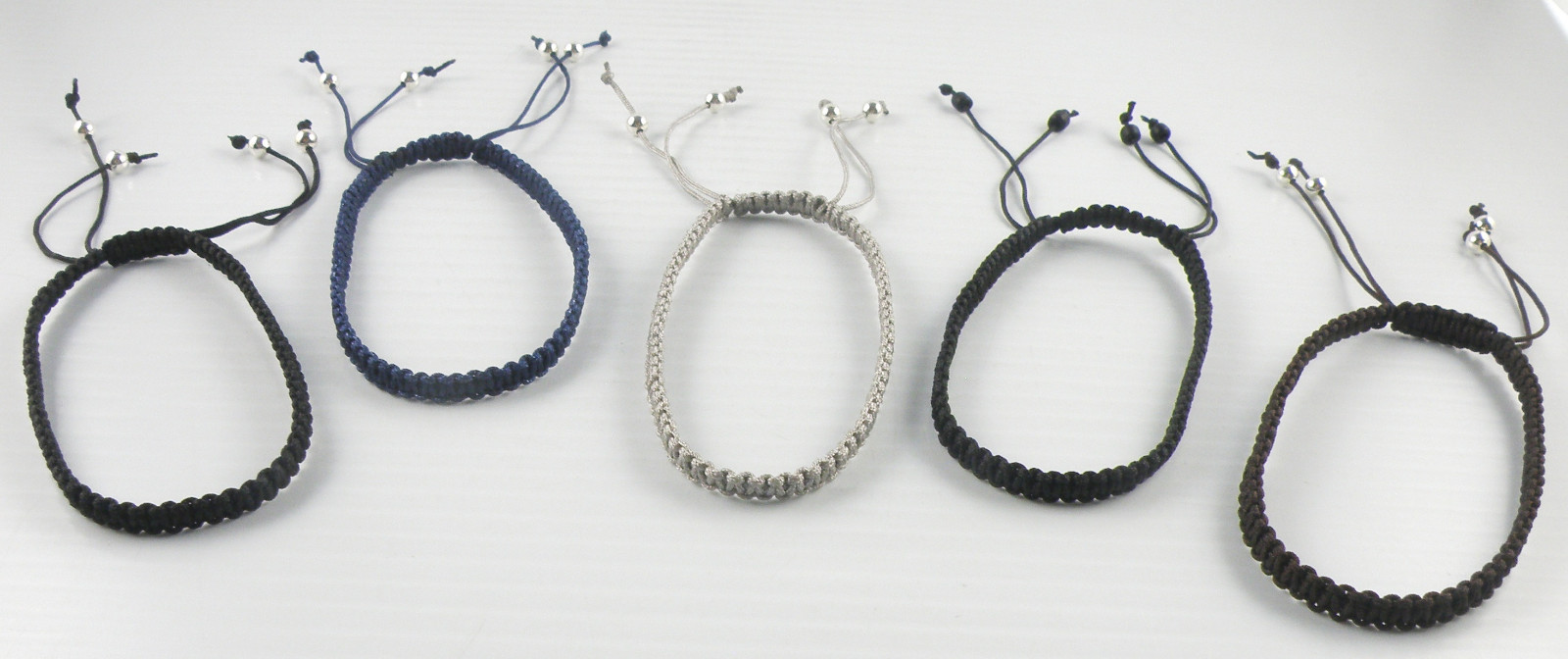 Handmade Macrame Art Knotted Cord Bracelet Adjustable Closing Unisex